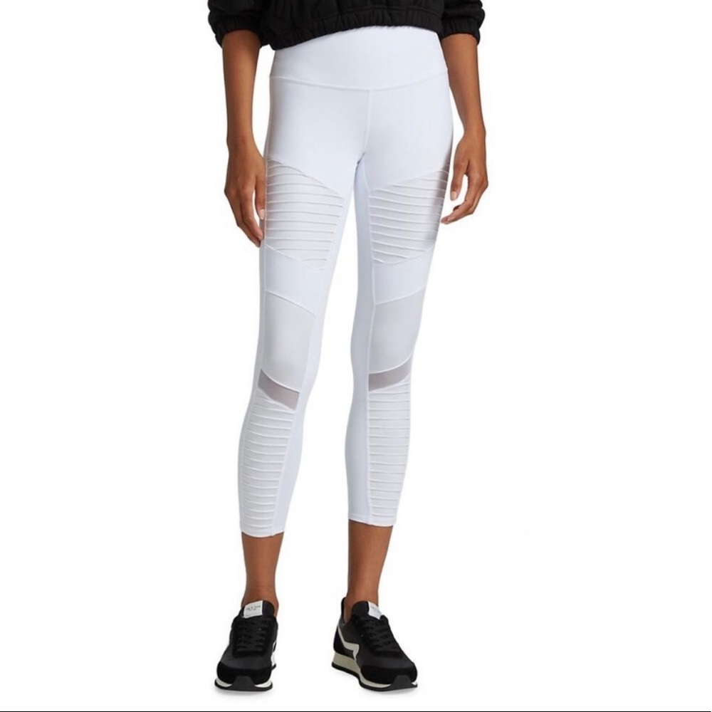 Alo Yoga Ankle Yoga Leggings White 25 inch